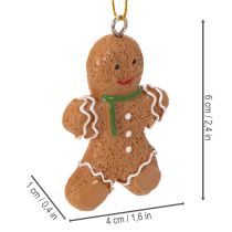 Article Ornements décoratifs en pain d'épice pour sapin de Noël, 6 cm, lot de 12