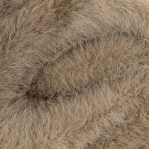 Article Lot de 3 nœuds décoratifs en peluche avec attache, 16 cm, beige, crème et brun, pour décoration intérieure