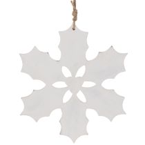 Article Ornement suspendu en houx en bois 26 cm pour décoration intérieure