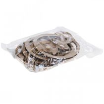 Article Pendentif décoratif en bois décoration de Pâques lapin dans un œuf 9×1,5×23cm 6 pcs