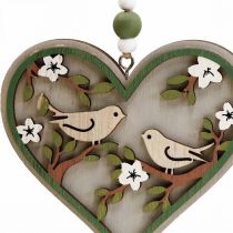 Décoration à suspendre en bois déco cintre oiseaux décoration de fenêtre 10cm 6pcs