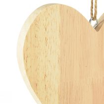 Article Coeurs en bois à suspendre Coeurs décoratifs pour travaux manuels 15x15cm 4pcs