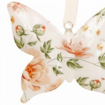 Déco papillons suspension déco en métal fleurs L12×H10cm 3pcs