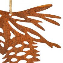 Article Décoration à suspendre cônes rouille métal décoration patine 21,5x19cm