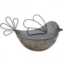 Pot à suspendre métal oiseau mur pot de fleurs à suspendre 34×22cm