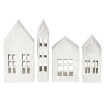 Article Maisons miniatures pour la décoration intérieure et l'ambiance, très décoratives, design intemporel pour la maison, 14 cm, lot de 4