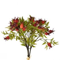 Article Décoration de cynorhodon rouge branches de cynorhodon artificielles L48cm 3 pièces