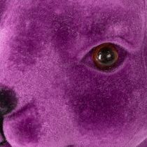 Article Buste de lapin décoratif violet en pose pensante 16,5×13×27 cm