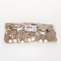 Article Décoration suspendue lapin de Pâques, accessoire décoratif idéal pour la fenêtre, 14 cm, lot de 8