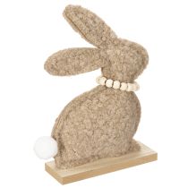 Article Figurines de lapin de Pâques, décoration printanière pour salon et table, 18 cm, lot de 6