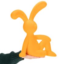 Article Figurine lapin décoratif en jaune vif 38 cm – Idée déco moderne pour Pâques