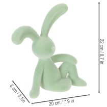 Article Figurine décorative de lapin de Pâques pour une décoration intérieure élégante et pour Pâques, 22 cm, lot de 2