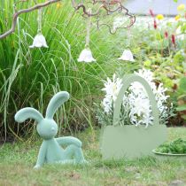 Article Figurine décorative de lapin, adorable figurine pour une ambiance printanière dans n'importe quelle pièce, 38 cm