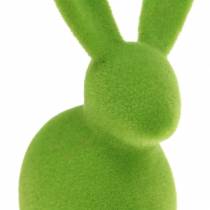 Article Lapin floqué, coloré, 13 cm de haut, assorti, lot de 6