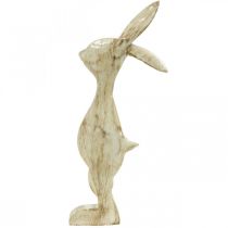Article Lapin en Bois Déco Printemps Pâques Lapin Déco H25cm