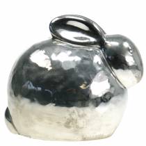 Article Lapin argent antique H14,5cm