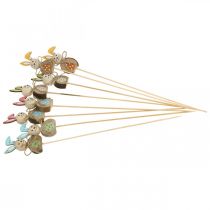 Article Lapin de Pâques en bois, bouchon de fleur de Pâques, bouchon de lapin 8 cm 8 pièces