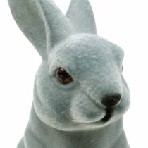 Lapin de Pâques assis debout, figurine de décoration lapin floqué, décoration de Pâques 3pcs