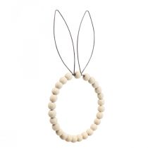 Anneau décoratif lapin décoration table décoration Pâques bois rouille H27,5cm 4pcs