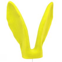 Article Oreilles décoratives de lapin jaune vert pistache Pâques sur bâton 56cm