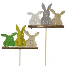 Article Fiche de déco lapin H37cm 8pcs