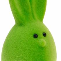 Article Mélange d&#39;œufs de Pâques avec oreilles, œufs de lapin floqués, décorations de Pâques colorées 6 pcs