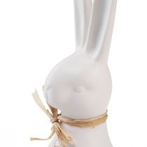 Article Décoration tête de lapin lapin de Pâques lapin blanc en céramique 17cm