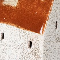 Article Maison décorative en céramique avec cheminée, photophore pour bougie chauffe-plat, automne et hiver, 13 cm, lot de 2.