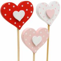 Bouchon décoratif coeur, décoration de mariage, décoration florale pour la Saint Valentin, décoration coeur 24pcs