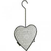 Coeur métal, coeur fil, coeur panier Marron H16.5cm L31cm