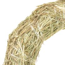 Article Couronnes de paille, décoration de table, matériau naturel, Ø 31-32 cm, lot de 5