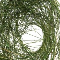 Manchette en autruche vert herbe décoration printanière Ø20cm