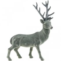 Article Cerf Décoratif Figurine Décorative Renne Décoratif Anthracite H40cm