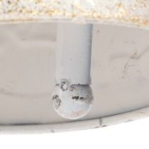 Article Cloche décorative de Noël en métal avec motif renne, 26 cm