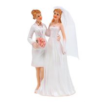 Article Figurine de mariage couple de femmes 17 cm