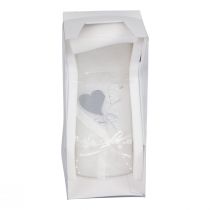 Article Bougie de mariage bougie de mariage en argent blanc 220/85mm