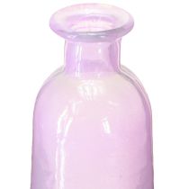 Article Grand vase à fleurs bouteilles violettes en verre décoratif Ø6,5cm H30cm