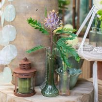 Grand vase en verre vases à fleurs vintage coloré Ø10cm H23cm 4pcs