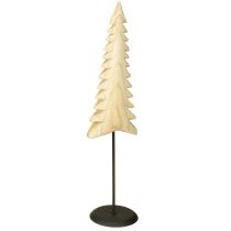Article Décoration de sapin de Noël en bois naturel à poser H41cm
