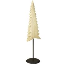 Article Sapin de Noël en bois Décoration de Noël Paulownia naturel H54cm