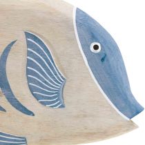 Déco poisson en bois grand, déco poisson debout H30cm