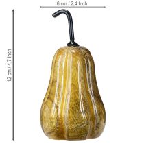 Article Poire en bois poire décoration en bois automne rouge jaune blanc 12×6cm 3 pièces
