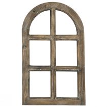 Article Décoration en bois cadre de fenêtre décoratif rustique bois marron 29,5×48cm