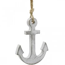 Décoration d&#39;ancre, décoration d&#39;été maritime, décoration à suspendre bois 12cm 5pcs