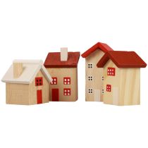Décoration de maison en bois décoration de table de maison en bois Noël L3–5cm 8pcs