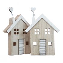 Article Support de table décoratif pour maison en bois, 20cm, 2 pièces