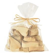 Article Coeurs en bois à écarter coeurs de bouleau naturel 6×4cm 16 pcs