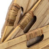 Article Set de trois caisses en bois avec tableau noir et insert – 30 cm, 25 cm, 21 cm