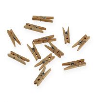 Article Pinces décoratives en bois 3cm naturel 72 pcs