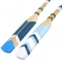 Article Pagaie décorative bois décoration murale Pagaie décorative maritime en bois peint 78cm